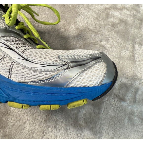 Brooks Launch Metallic Silver Blue Green Athletic Running Shoes Mens Size 13 - Picture 8 of 9